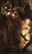 REMBRANDT Harmenszoon van Rijn The Nightwatch (detail) oil on canvas